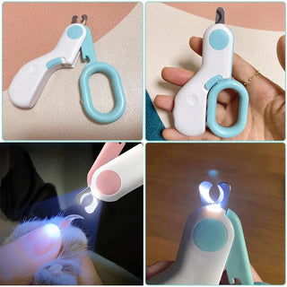 Professional Dog Nail Clipper LED Light Small Dogs