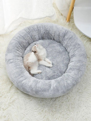 Comfortable Plush Donut Dog Bed