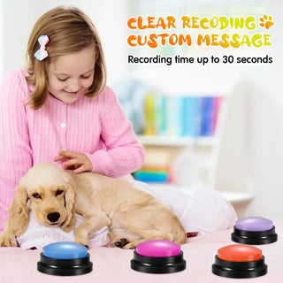 Recordable Button Dog Toy